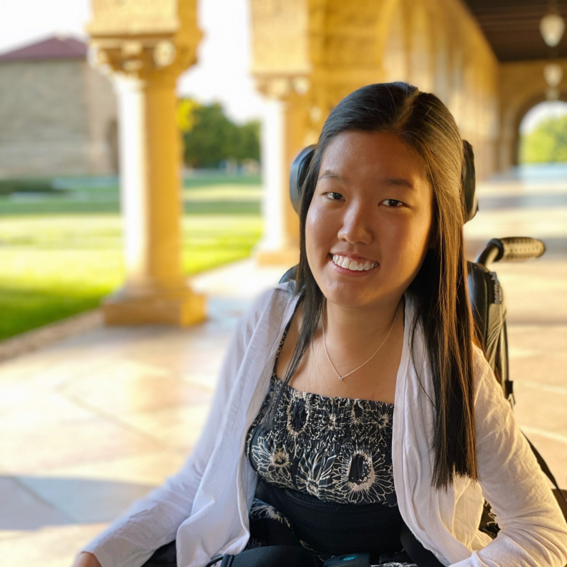 Angie Lee, Senior Grant 2021 recipient, smiling towards the camera.